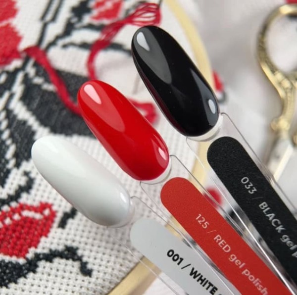 NAILSOFTHEDAY Let's Special White, Red, Black