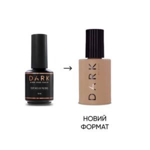 DARK Top for gel polish Top no wipe UV filters