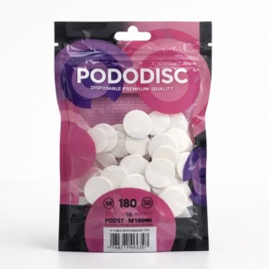 PODODISC STALEKS PRO Disposable Files-Sponges for Pedicure Disk M (20mm) 180 Grit