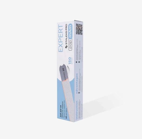 STALEKS PRO Replacement Files White PapmAm for straight file EXPERT 22, 150 Grit ( 50pcs )