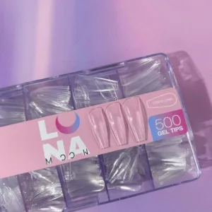 LUNAmoon Gel Tips Coffin Long
