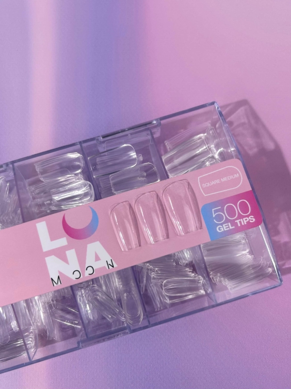 LUNAmoon Gel Tips Square Medium