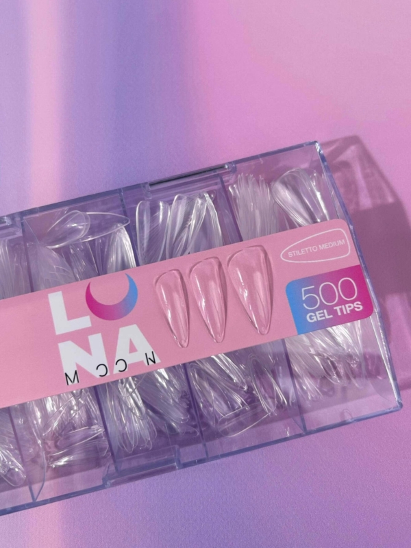 LUNAmoon Gel Tips Stiletto Medium
