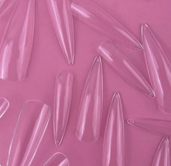 LUNAmoon Gel Tips Stiletto XL, 500 pcs - - 1 -