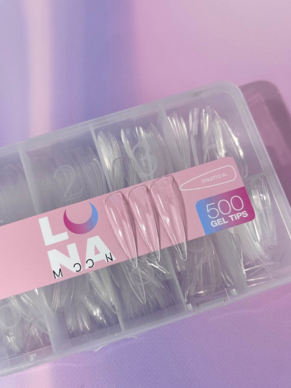 LUNAmoon Gel Tips Stiletto XL