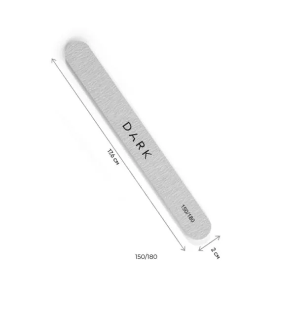 DARK Oval Foam Nail File Set 150:180 Grit