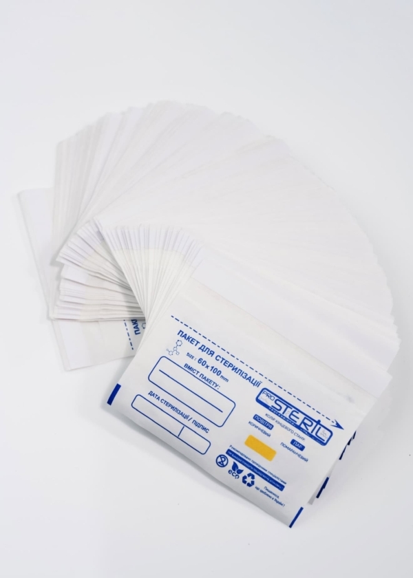 ProSteril Kraft Bags for Air and Steam Sterilization 60x100mm, 100pcs - - 1 -