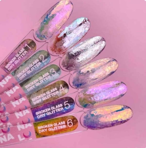 LUNAmoon Broken Glass Dry Glitter Set