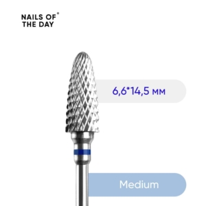 NAILSOFTHEDAY Carbide Nail Drill Bit for removal Blue Corn, 6.6 x 14.5mm