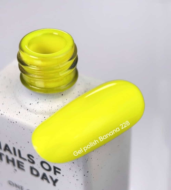 NAILSOFTHEDAY Gel polish Banana 228, 10ml - - 2 -