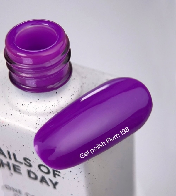 NAILSOFTHEDAY Gel polish Plum 198, 10ml - - 2 -