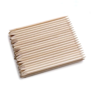 Orange Wood Pusher Sticks