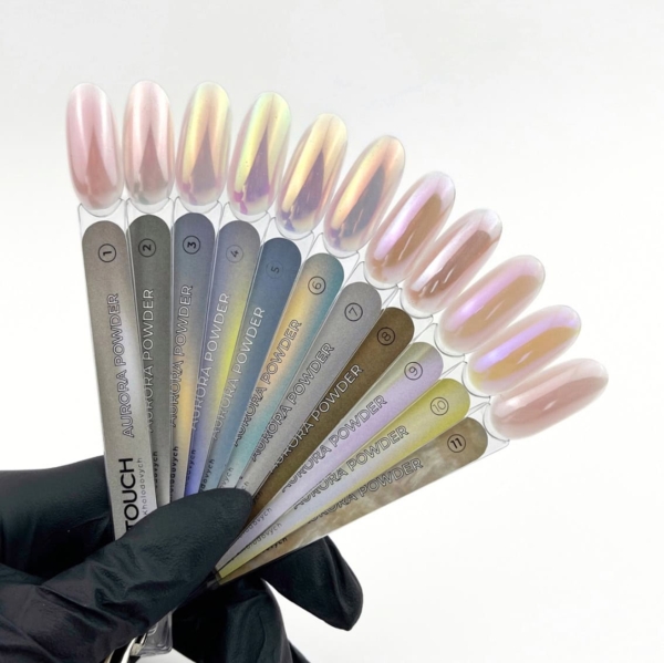 Touch Nail Chrome Aurora Powders