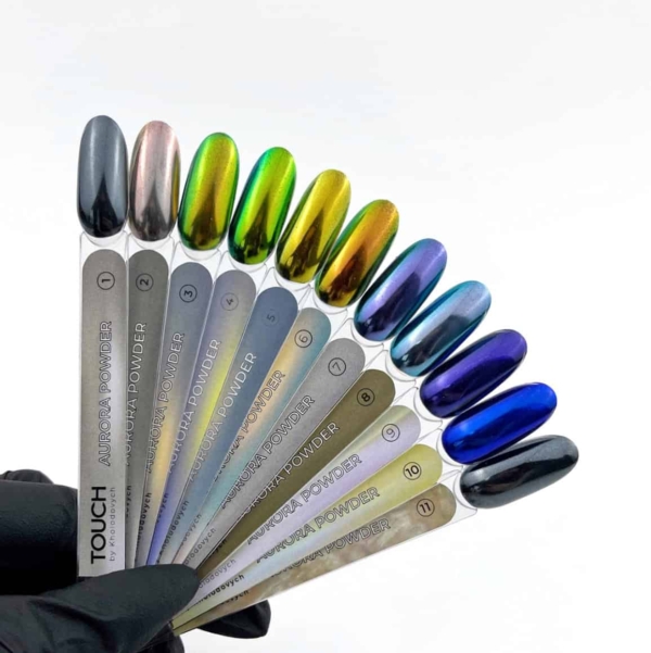 Touch Nail Chrome Aurora Powders