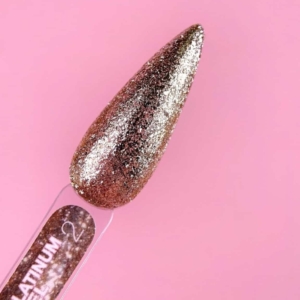 LUNAmoon Glitter for Nails Platinum gel #02