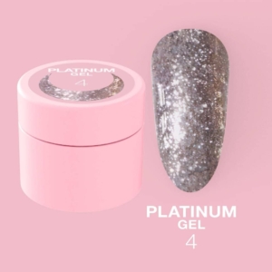 LUNAmoon Glitter for Nails Platinum gel #04