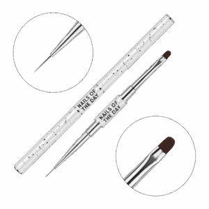 NAILSOFTHEDAY 2-in-1 Dual-Ended Brush Liner+Oval 11mm