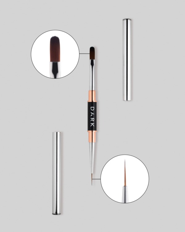 DARK Double-Sided Brush Gel 12mm + Liner 10mm