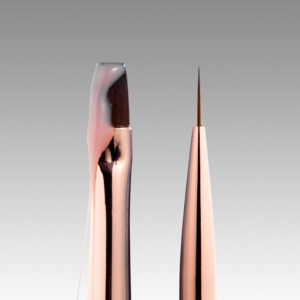 DARK Double-Sided Brush Liner 11mm + Flat Square Gel 9mm