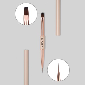 DARK Double-Sided Brush Liner 11mm + Flat Square Gel 9mm