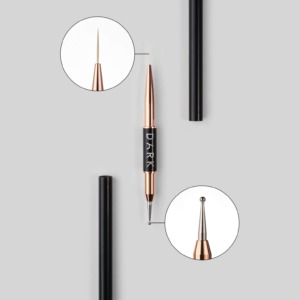 DARK Double-Sided Brush Liner 13mm + Dotting Tool 2mm