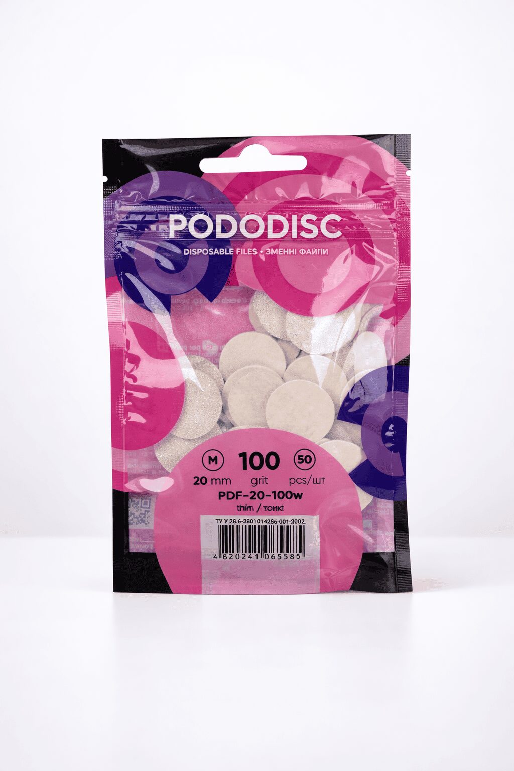 PODODISC STALEKS PRO M Disposable Files for Pedicure Disk (20mm) 100 Grit PODODISC STALEKS PRO M Disposable Files for Pedicure Disk (20mm) 100 Grit