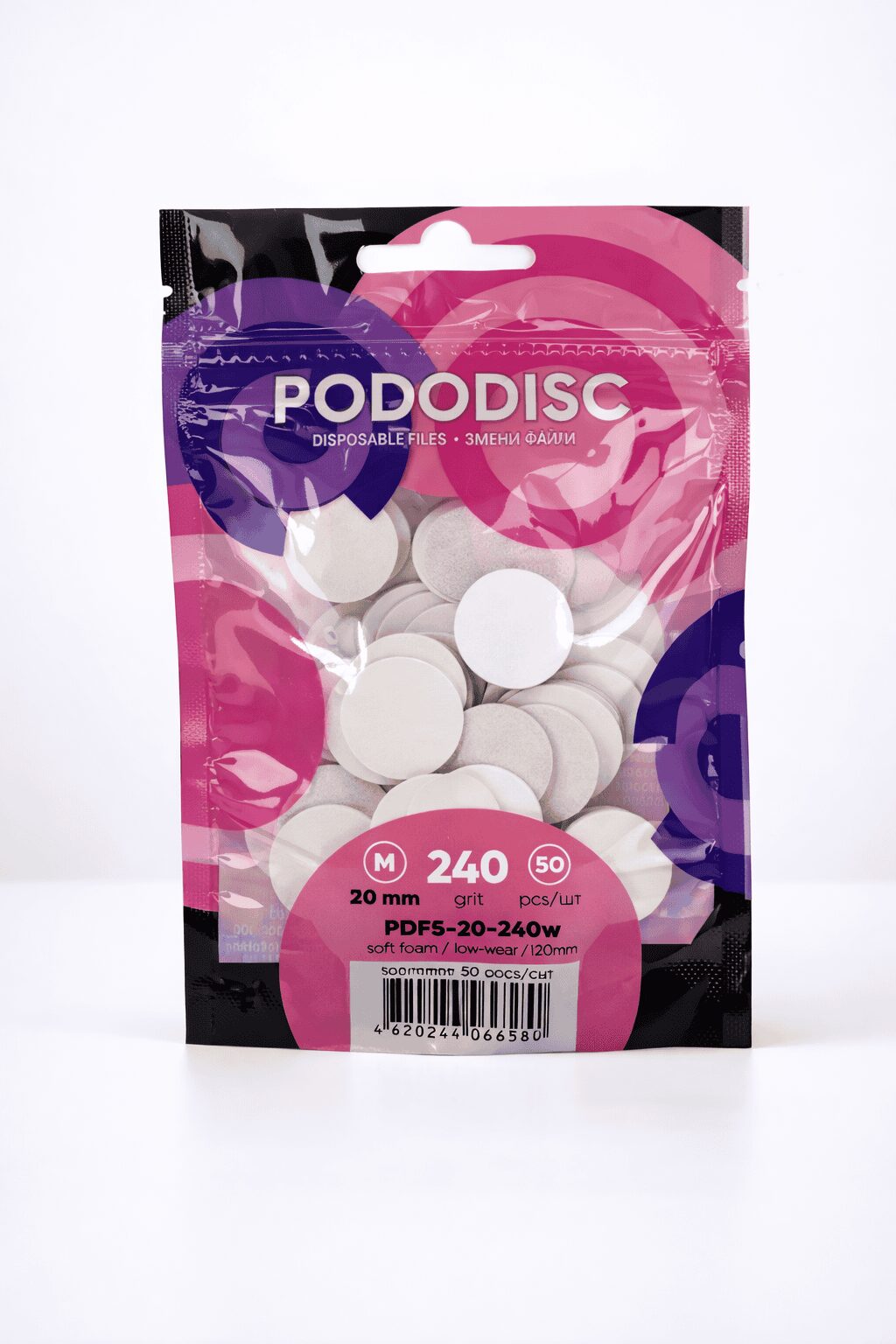 PODODISC STALEKS PRO M Disposable Files for Pedicure Disk with a soft foam layer (20mm) 240 Grit PODODISC STALEKS PRO M Disposable Files for Pedicure Disk with a soft foam layer (20mm) 240 Grit