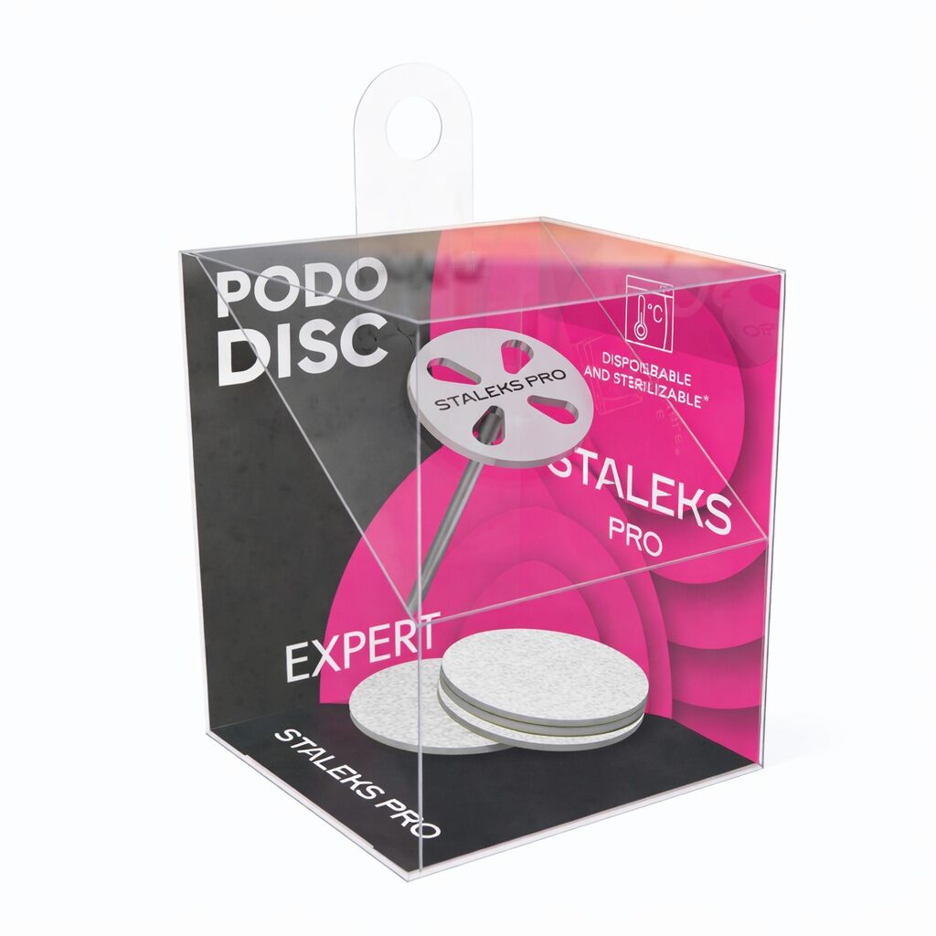 STALEKS PRO Pedicure disc PODODISC M EXPERT (20mm) + 5pcs disposable files 180 grit STALEKS PRO Pedicure disc PODODISC M EXPERT (20mm) + 5pcs disposable files 180 grit